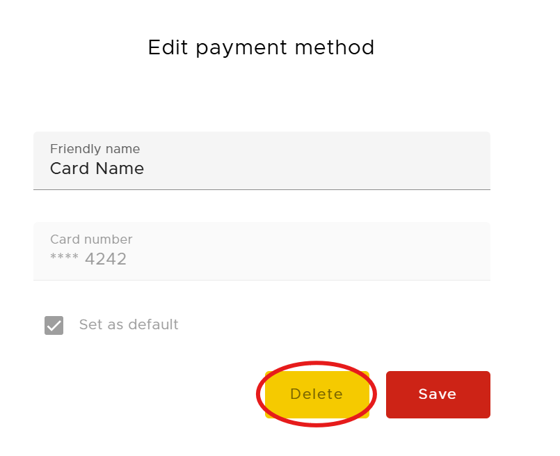 How to manage your payment methods